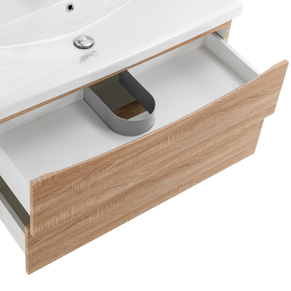 Тумба под раковину BelBagno Marino-Cer 90 MARINO-CER-900-2C-SO-WO-P подвесная Rovere Bianco Тумба под раковину BelBagno Marino-Cer 90 MARINO-CER-900-2C-SO-WO-P подвесная Rovere Bianco