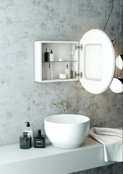 Зеркальный шкаф Континент Torneo White LED 60 МВК069 с подсветкой Белый Зеркальный шкаф Континент Torneo White LED 60 МВК069 с подсветкой Белый