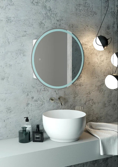 Зеркальный шкаф Континент Torneo White LED 60 МВК069 с подсветкой Белый Зеркальный шкаф Континент Torneo White LED 60 МВК069 с подсветкой Белый