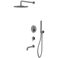 Душевая система Whitecross Y gunmetal YSET07GM Оружейная сталь