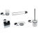 Набор аксессуаров Ravak Chrome 70508025 Хром Набор аксессуаров Ravak Chrome 70508025 Хром