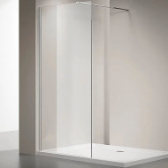 Душевая перегородка Veconi Korato KR-72 120 KR72-120-01-C7 профиль Хром стекло прозрачное