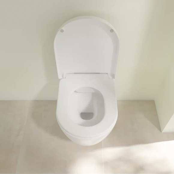 Унитаз Villeroy&Boch Avento 5656HRR1 подвесной с сиденьем Микролифт Унитаз Villeroy&Boch Avento 5656HRR1 подвесной с сиденьем Микролифт