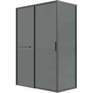 Душевой уголок Grossman Style 120х90 120.K33.05.1290.21.10 профиль Черный матовый стекло тонированное