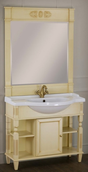 Тумба под раковину Migliore Kantri 96 26677 Бежевая