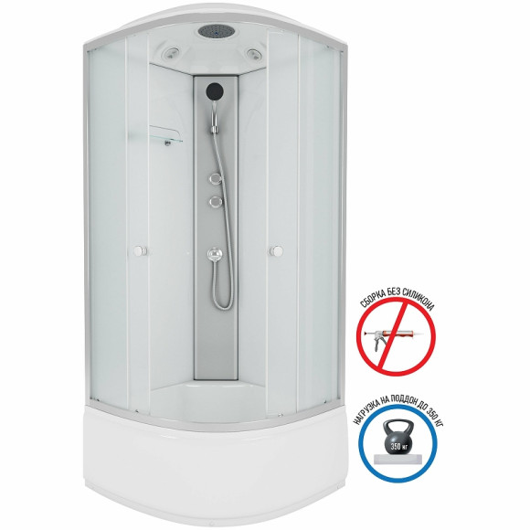 Душевая кабина Niagara Eco 100x100 E100/40/MT без гидромассажа Душевая кабина Niagara Eco 100x100 E100/40/MT без гидромассажа