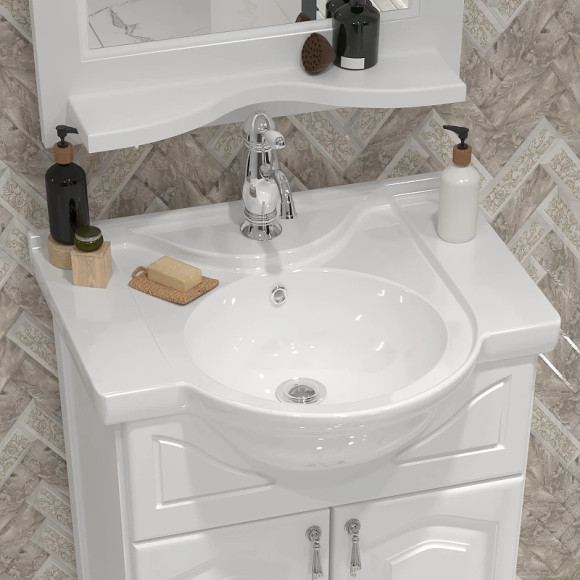 Тумба под раковину Opadiris Риспекто 55 00-00007072 Белая матовая Тумба под раковину Opadiris Риспекто 55 00-00007072 Белая матовая