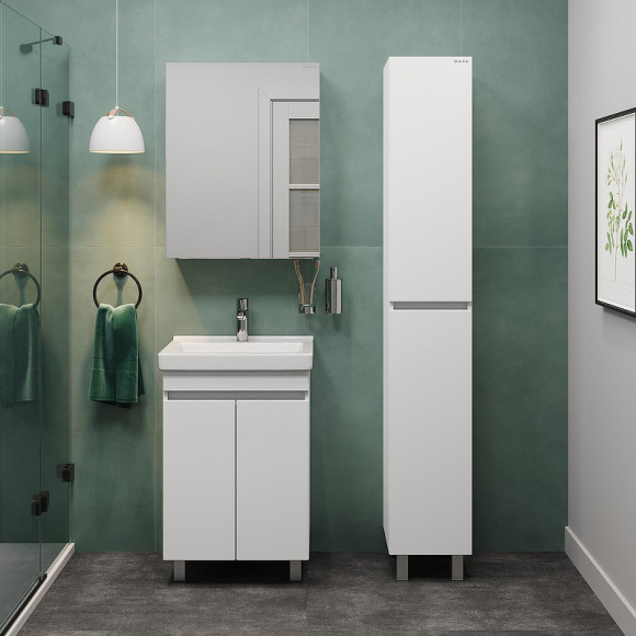 Тумба под раковину Onika Милтон Квадро 55 105561 Белая