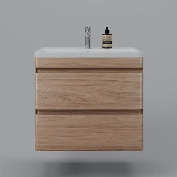 Тумба под раковину Style Line Атлантика 70 Люкс Plus СС-00002341 подвесная Ясень перламутр