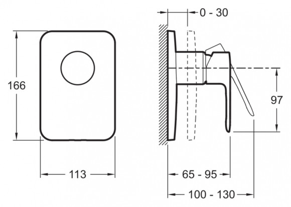 Смеситель для душа Jacob Delafon July E98702-CP Хром Смеситель для душа Jacob Delafon July E98702-CP Хром