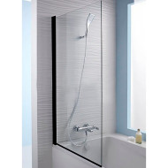 Шторка на ванну Jacob Delafon Struktura 80х140 E6D042-BL профиль Черный стекло прозрачное Шторка на ванну Jacob Delafon Struktura 80х140 E6D042-BL профиль Черный стекло прозрачное