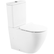 Унитаз компакт BelBagno Sfera-R BB2141CPR/BB2111SC без бачка с сиденьем Микролифт Унитаз компакт BelBagno Sfera-R BB2141CPR/BB2111SC без бачка с сиденьем Микролифт