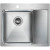 Кухонная мойка Paulmark Kroner 59F PM225951-BSL Брашированная сталь