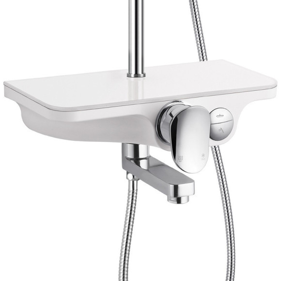 Душевая система WeltWasser WW DP 1020 WT 10000003185 Хром Белая Душевая система WeltWasser WW DP 1020 WT 10000003185 Хром Белая