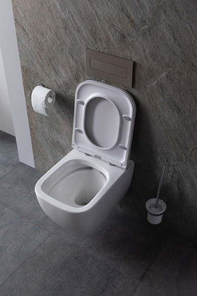 Унитаз Allen Brau Infinity 4.21004.20 подвесной Белый без сиденья Унитаз Allen Brau Infinity 4.21004.20 подвесной Белый без сиденья
