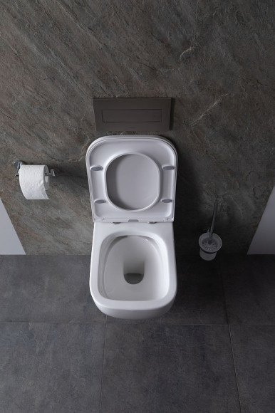 Унитаз Allen Brau Infinity 4.21004.20 подвесной Белый без сиденья Унитаз Allen Brau Infinity 4.21004.20 подвесной Белый без сиденья