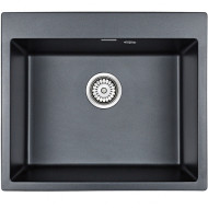 Кухонная мойка Paulmark Kante 60 PM106052-BLM Черный металлик Кухонная мойка Paulmark Kante 60 PM106052-BLM Черный металлик