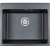 Кухонная мойка Paulmark Kante 60 PM106052-BLM Черный металлик