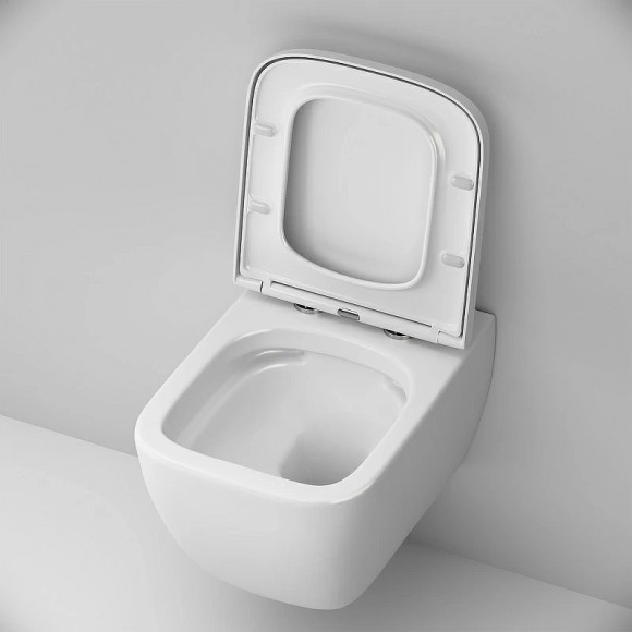 Комплект унитаза с инсталляцией AM.PM Gem FlashClean IS100201.901701 с сиденьем Микролифт и Белой глянцевой клавишей смыва