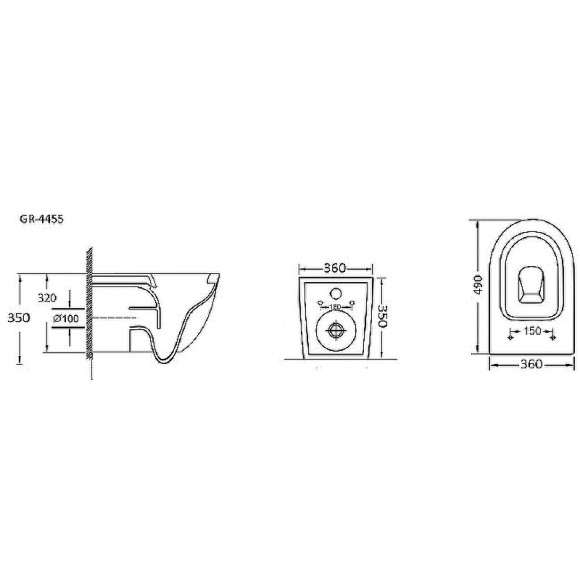 Комплект унитаза Grossman GR-4455S с инсталляцией Grohe Rapid SL 38772001 с сиденьем Микролифт и клавишей смыва Хром