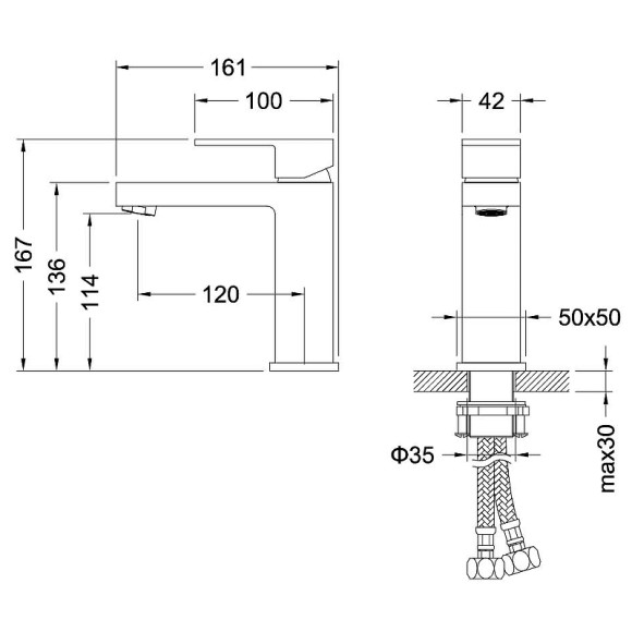Комплект смесителей Aquatek Либра AQ1630MB Черный матовый