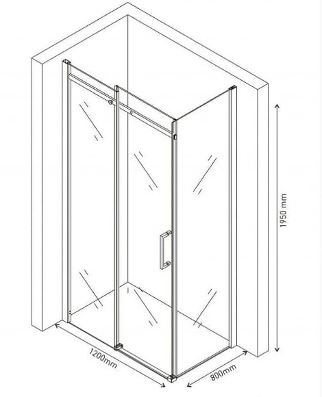 Душевой уголок Berges Melita 120х80 061017 профиль Хром стекло прозрачное Душевой уголок Berges Melita 120х80 061017 профиль Хром стекло прозрачное