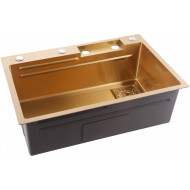 Кухонная мойка Abber Wasser Kreis 68 AF2194G Золото матовое Кухонная мойка Abber Wasser Kreis 68 AF2194G Золото матовое