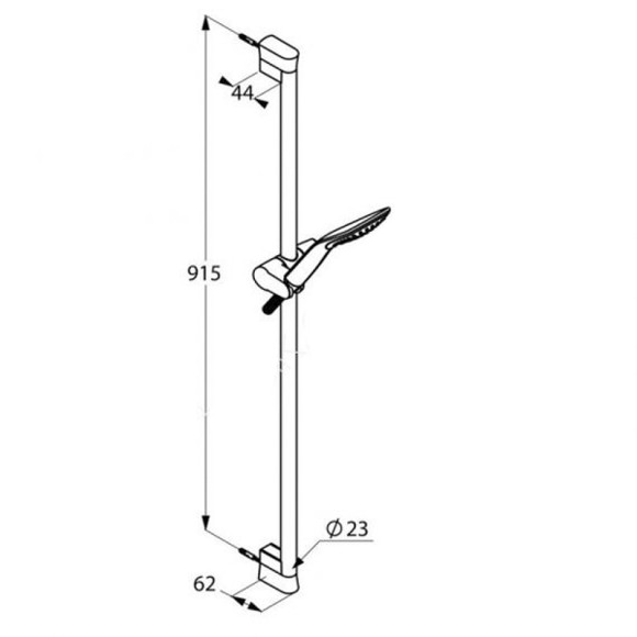 Душевой гарнитур Kludi Fizz 6764091-00 Белый Хром Душевой гарнитур Kludi Fizz 6764091-00 Белый Хром