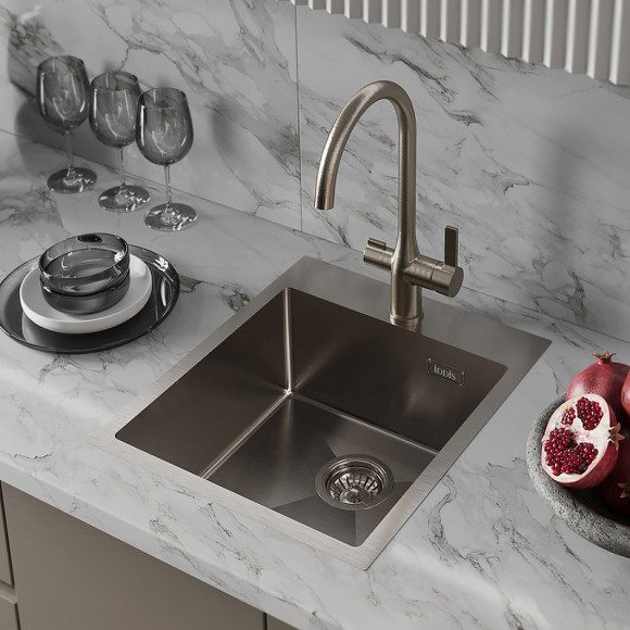 Кухонная мойка Iddis Haze 43 HAZ43S0i77 Сатин