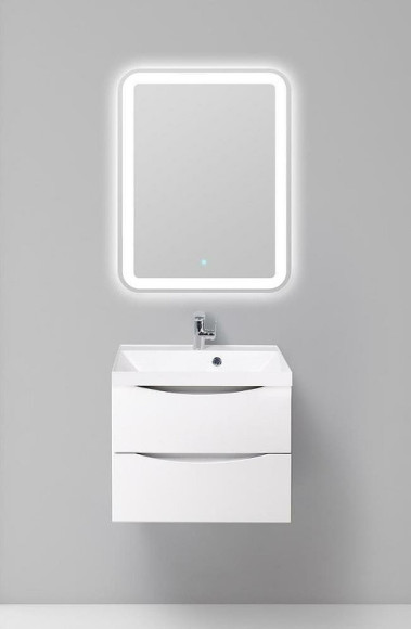 Тумба под раковину BelBagno Marino 60 MARINO-600-2C-SO-BL-P подвесная Bianco Lucido