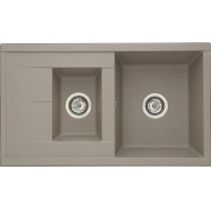 Кухонная мойка Aquaton Делия 87 1A716232DE250 Серый шелк Кухонная мойка Aquaton Делия 87 1A716232DE250 Серый шелк