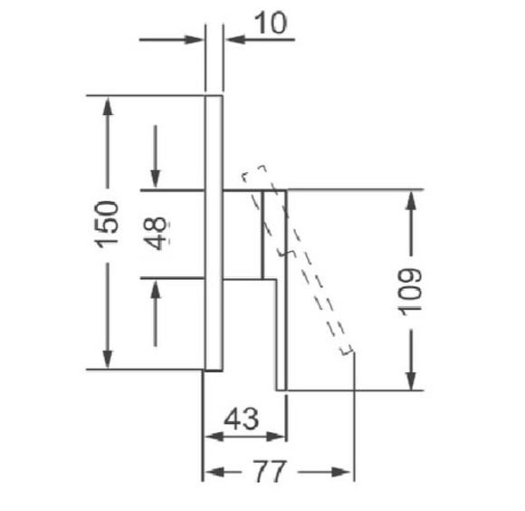 Смеситель для душа Villeroy&Boch Subway 2.0 TVS10235200061 Хром
