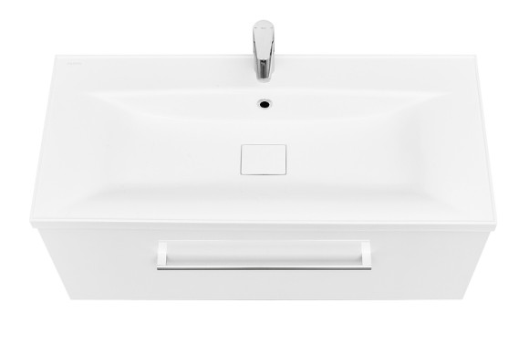 Тумба под раковину Aquaton Мадрид 100 М 1A126901MA010 подвесная Белая