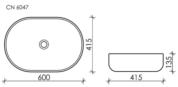Раковина-чаша Ceramicanova Element 60 CN6047MC Капучино матовый Раковина-чаша Ceramicanova Element 60 CN6047MC Капучино матовый