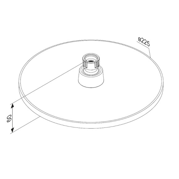 Верхний душ Damixa Jupiter 977050300 Черный матовый Верхний душ Damixa Jupiter 977050300 Черный матовый