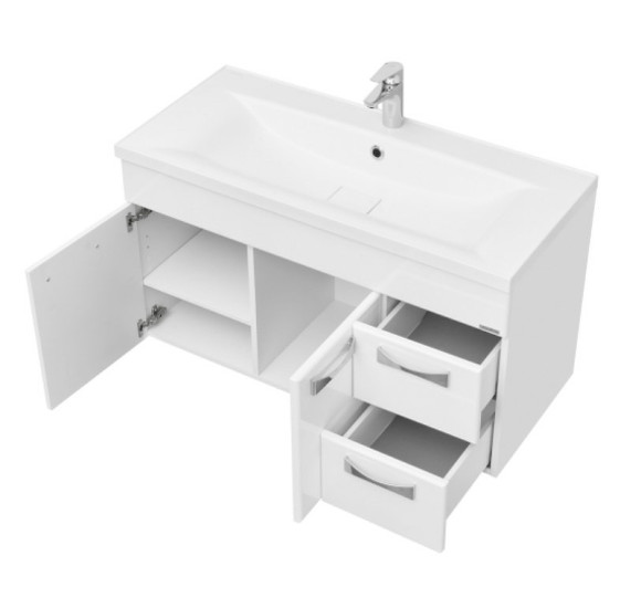 Тумба под раковину Aquaton Диор 100 1A167701DR010 подвесная Белая Тумба под раковину Aquaton Диор 100 1A167701DR010 подвесная Белая