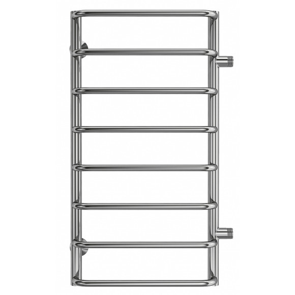 Водяной полотенцесушитель Terminus Стандарт П8 400х800 бп500 4670078530356 Хром, боковое подключение, G 1" НР