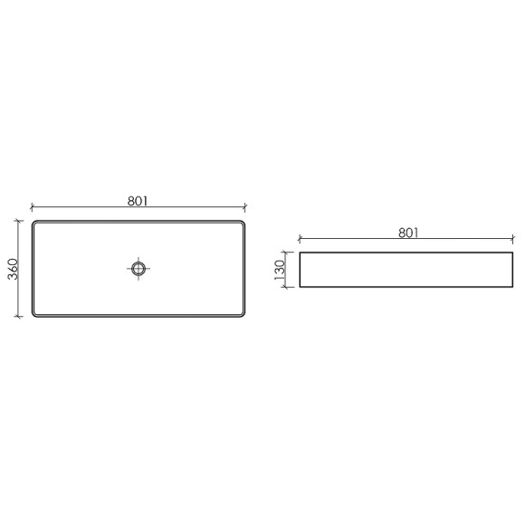 Раковина-чаша Ceramicanova Element 80 CN6072MB Черная матовая Раковина-чаша Ceramicanova Element 80 CN6072MB Черная матовая