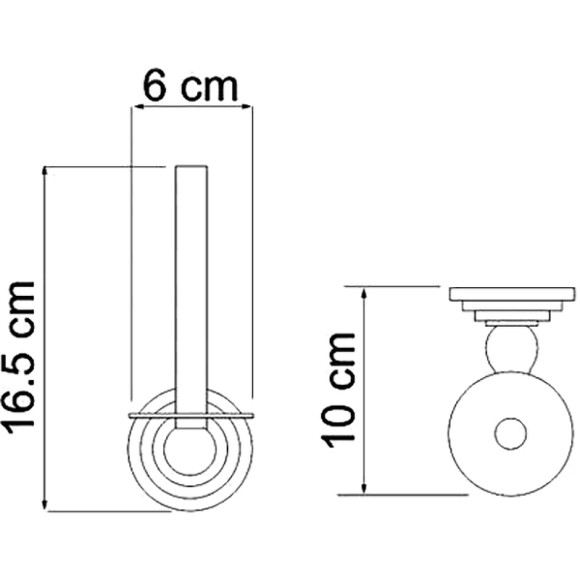 Держатель запасного рулона WasserKRAFT Isar K-7397 Темная бронза Держатель запасного рулона WasserKRAFT Isar K-7397 Темная бронза