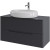 Тумба с раковиной Orange Line 100 Li-100TugMDF+B08-640W подвесная Графит матовый