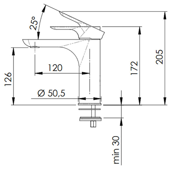 Смеситель для раковины Remer Infinity I12NO Черный матовый Смеситель для раковины Remer Infinity I12NO Черный матовый