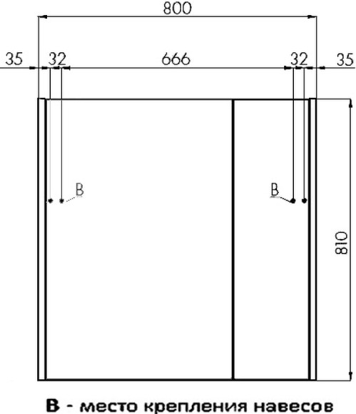 Зеркальный шкаф Aquaton Беверли 80 1A237102BV010 Белый глянец