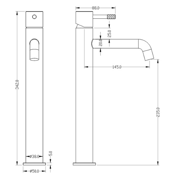 Смеситель для раковины Boheme Uno 462-MW Белый матовый