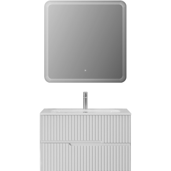 Тумба под раковину Cezares Duet-N 80 DUET-N-800-2C-SO-BL подвесная Bianco Lucido