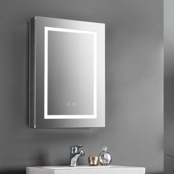 Зеркальный шкаф Aquatek 50 AQ7504-MLC с подсветкой Хром Зеркальный шкаф Aquatek 50 AQ7504-MLC с подсветкой Хром