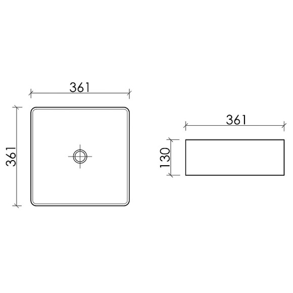 Раковина-чаша Ceramicanova Element 36 CN6068 Белая Раковина-чаша Ceramicanova Element 36 CN6068 Белая