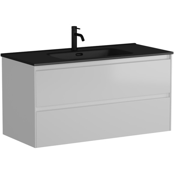 Тумба под раковину Sancos Cento 100 CN100W подвесная Белый глянец Тумба под раковину Sancos Cento 100 CN100W подвесная Белый глянец