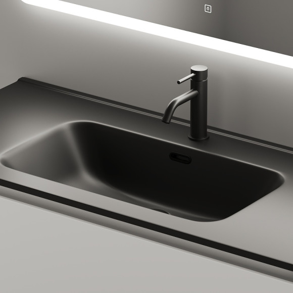 Тумба под раковину Sancos Cento 100 CN100W подвесная Белый глянец Тумба под раковину Sancos Cento 100 CN100W подвесная Белый глянец