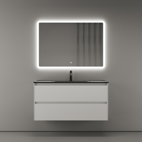 Тумба под раковину Sancos Cento 100 CN100W подвесная Белый глянец Тумба под раковину Sancos Cento 100 CN100W подвесная Белый глянец