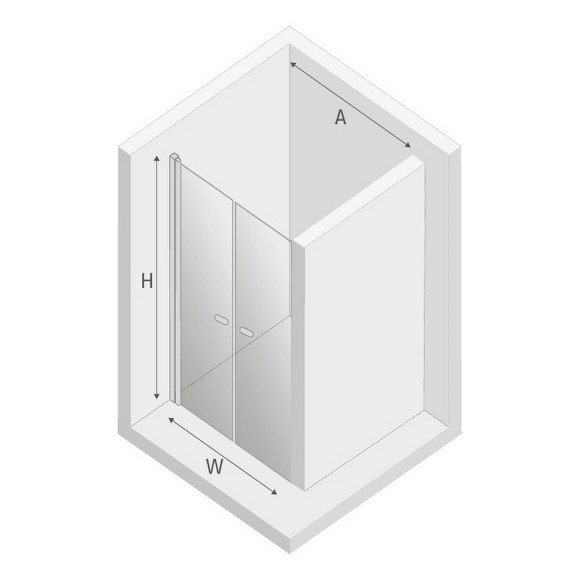 Душевая дверь New Trendy New Soleo Chrome 120 D-0128A профиль Хром стекло прозрачное Душевая дверь New Trendy New Soleo Chrome 120 D-0128A профиль Хром стекло прозрачное